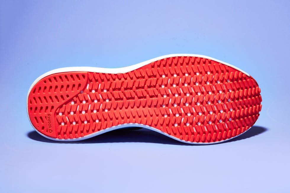 Footwear, Orange, Red, Shoe, Electric blue, Carmine, Material property, Sneakers, Nike free, Synthetic rubber, 