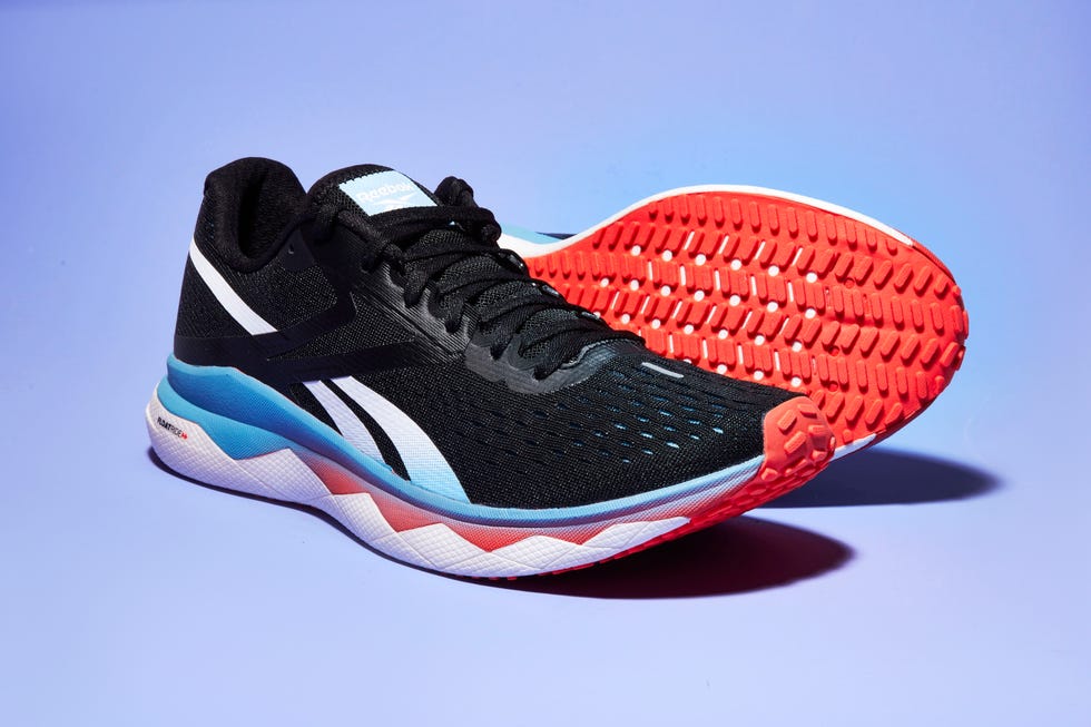 Shoe, Footwear, White, Running shoe, Outdoor shoe, Walking shoe, Blue, Sneakers, Orange, Tennis shoe, 