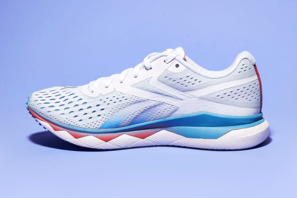 Shoe, Footwear, Outdoor shoe, Running shoe, White, Sneakers, Walking shoe, Blue, Tennis shoe, Product, 