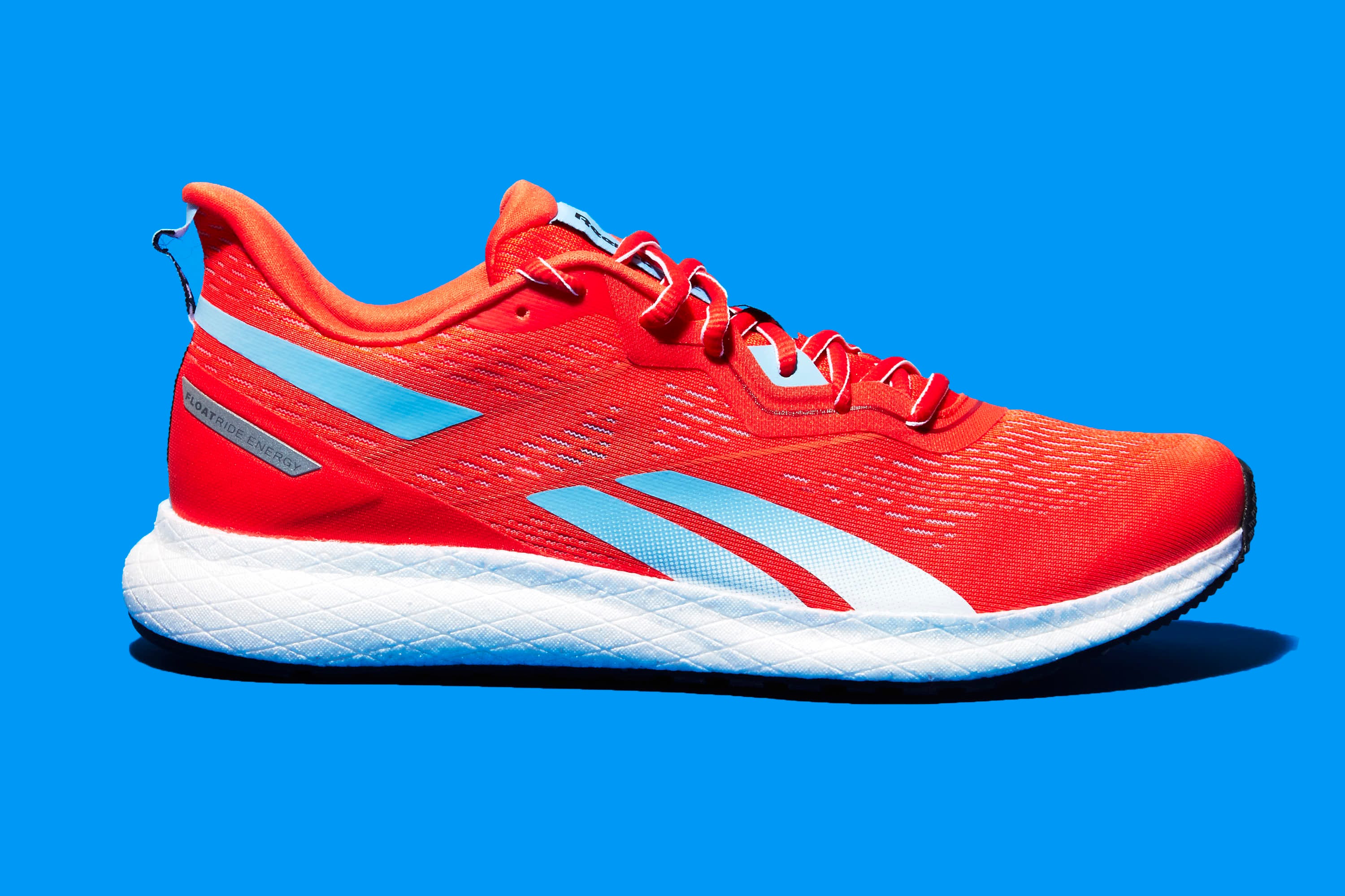 Shoe, Footwear, Outdoor shoe, Running shoe, Sneakers, Walking shoe, White, Red, Blue, Orange, 