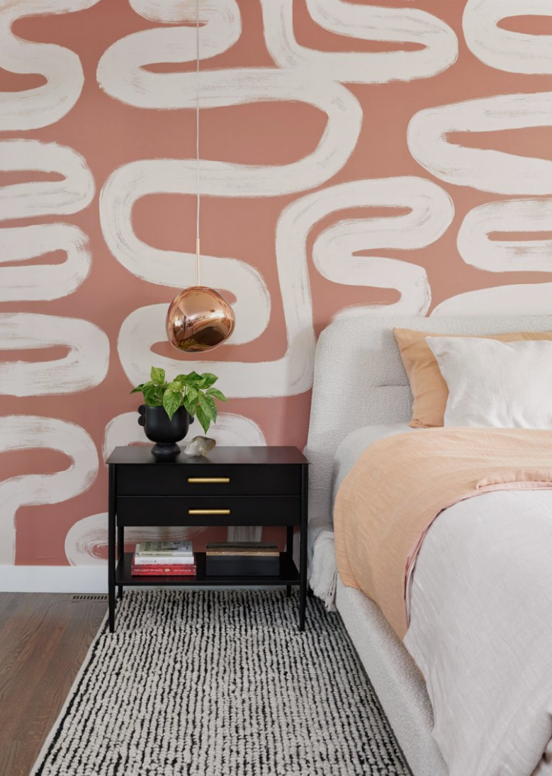 colorful walls in bedroom