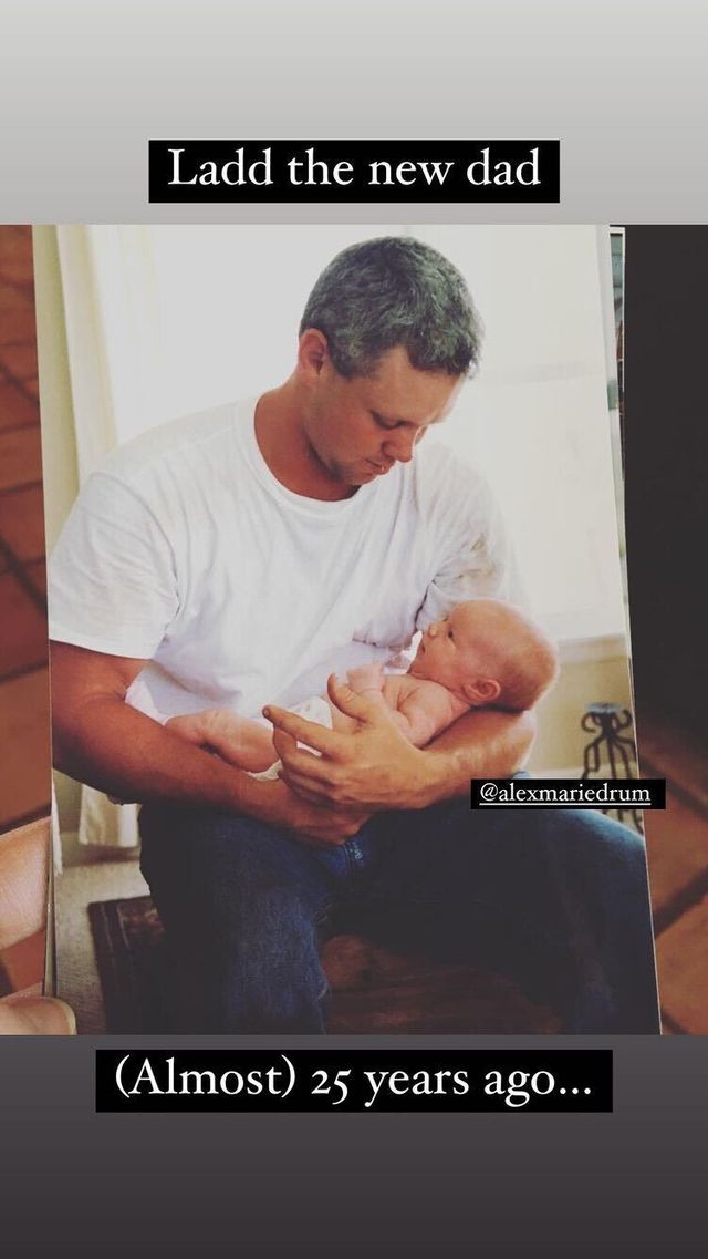 ree drummond fathers day instagram post of ladd and alex