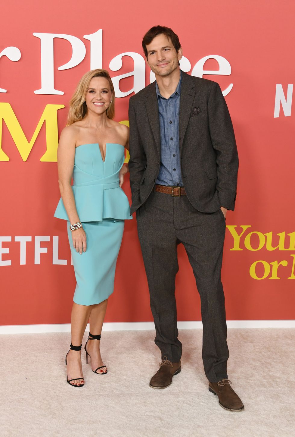 reese witherspoon and ashton kutcher at your place or mine premiere