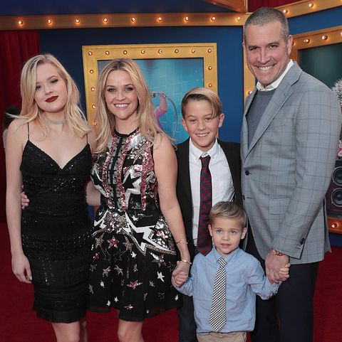 Reese Witherspoon and Husband Jim Toth with Kids