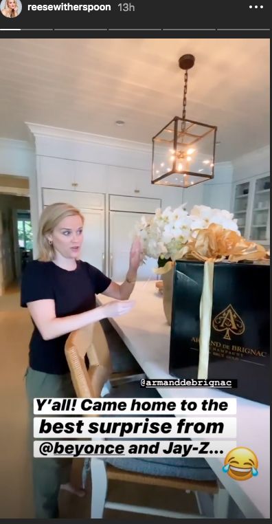 Reese Witherspoon will never run out of champagne thanks to Beyoncé and Jay  Z - ABC News