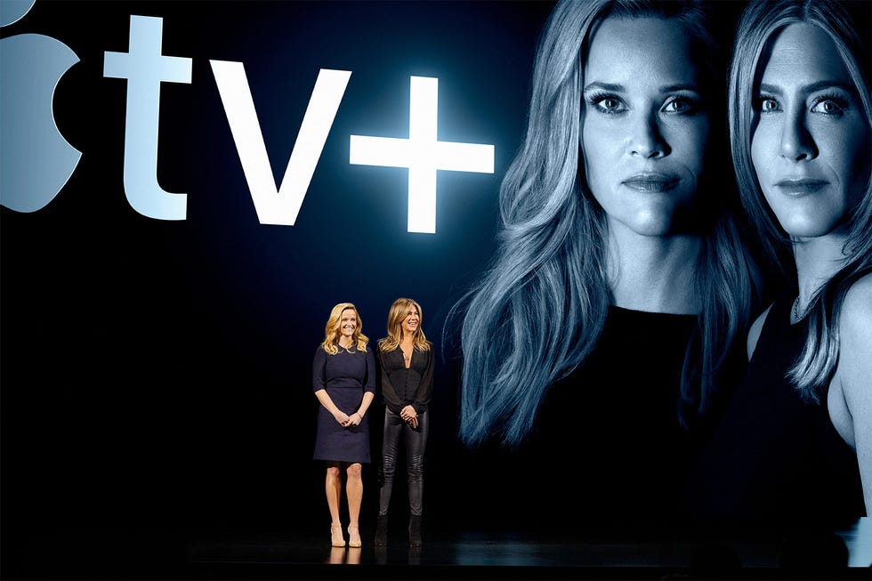Reese Witherspoon, Jennifer Aniston at Apple TV announcement