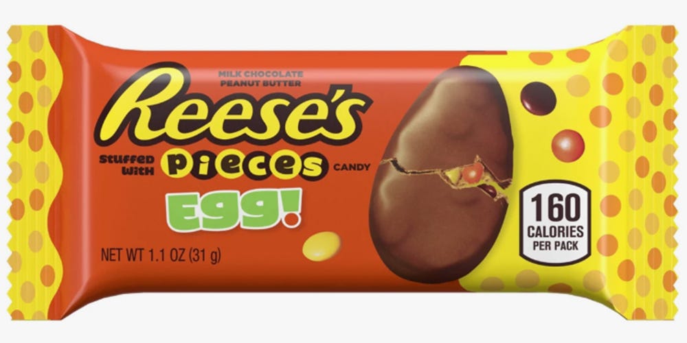 Reese’s Peanut Butter Eggs Now Come With Pieces Inside