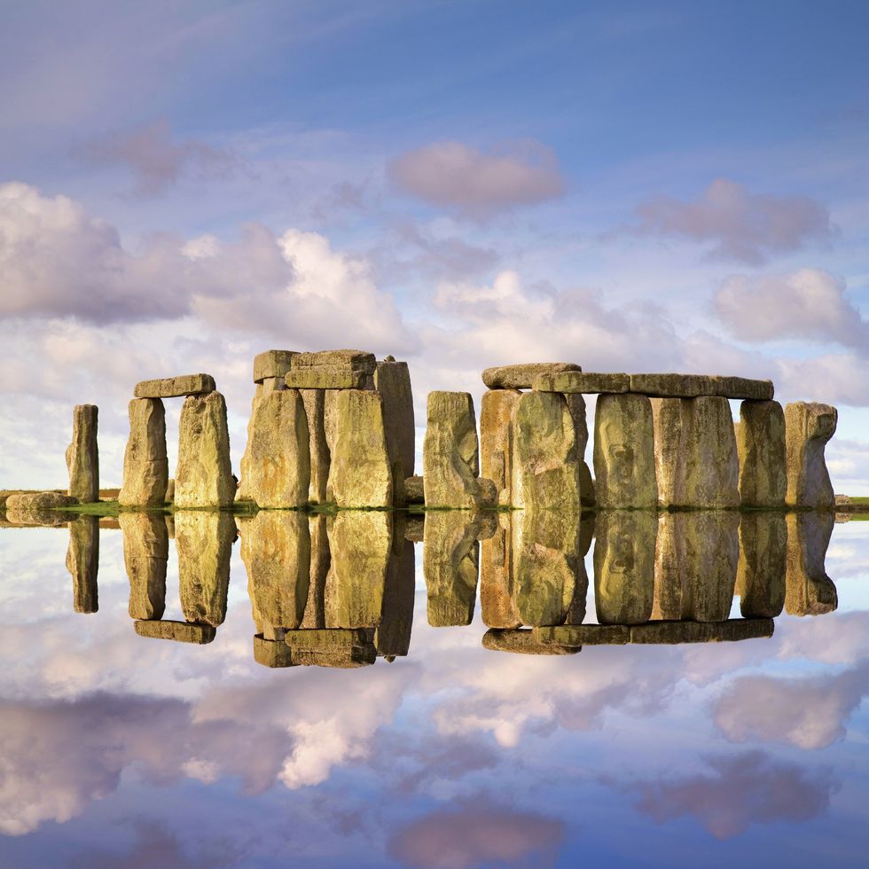 a reflection of stonehenge