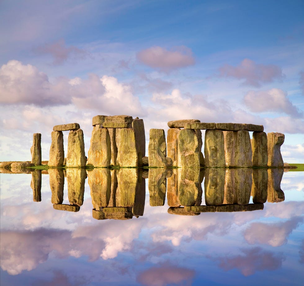 a reflection of stonehenge