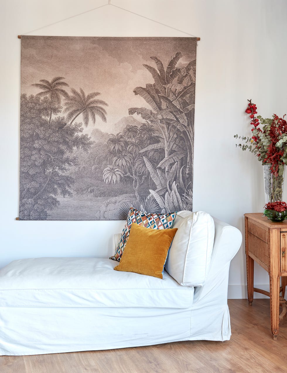 chaise longue blanca