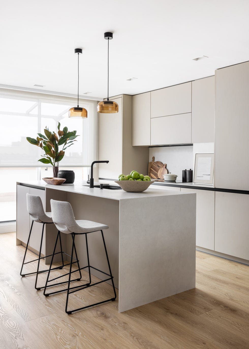 cocina con isla central