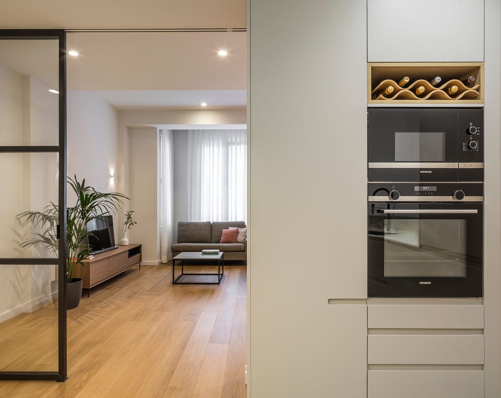 cocina con electrodomésticos integrados