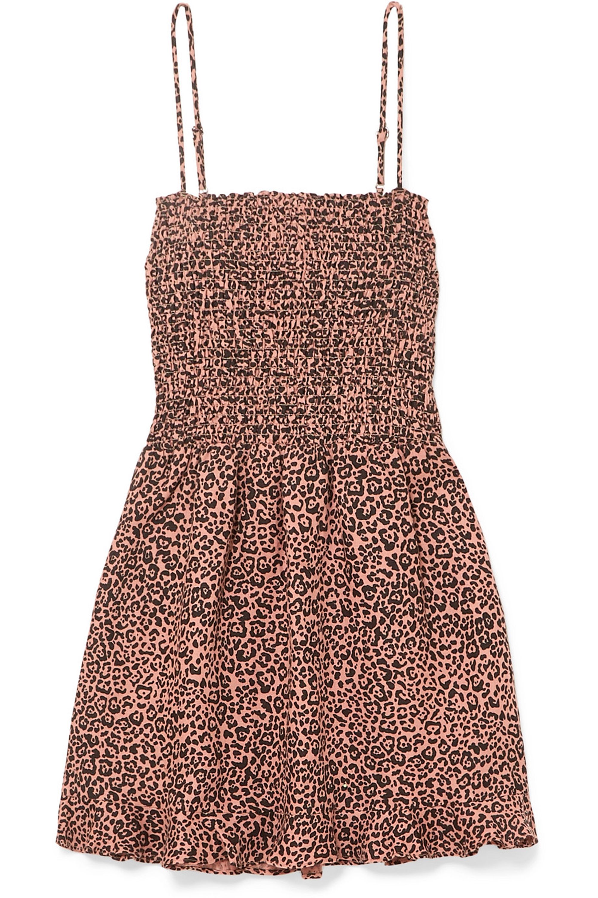 Reformation leopard hot sale dress