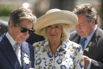 regina camilla ascot england july 27 queen camilla in the parade ring at ascot racecourse on july 24