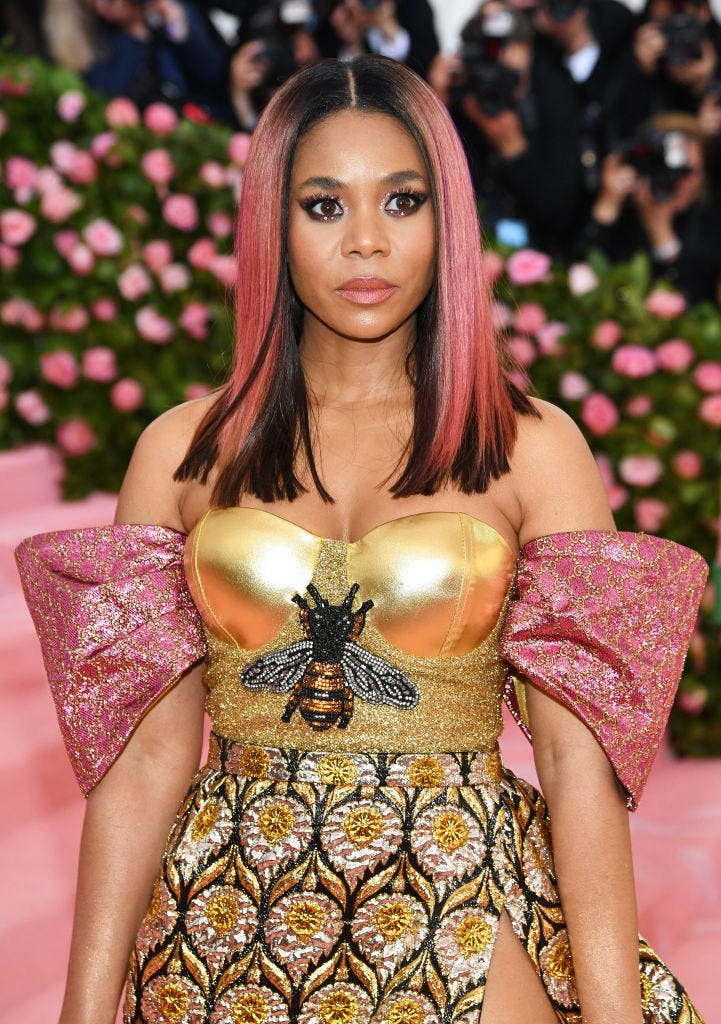 regina hall   peach hair