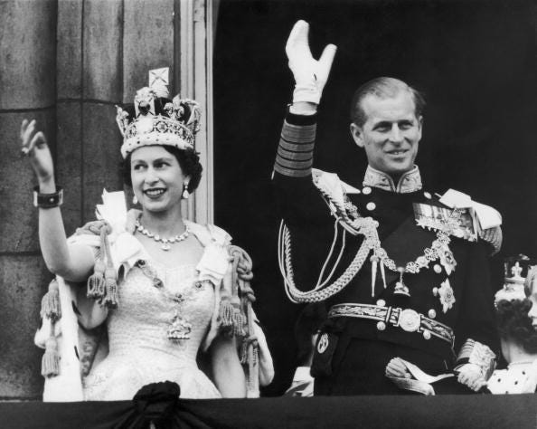 Regina Elisabetta e Filippo di Edimburgo