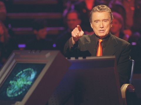 regis philbin appearing on 'who wants to be a millionaire'