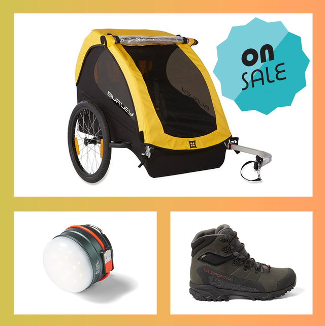 rei labor day sales on items like sneakers, socks, lights, bike double trailers, sleeping pads, and hiking boots