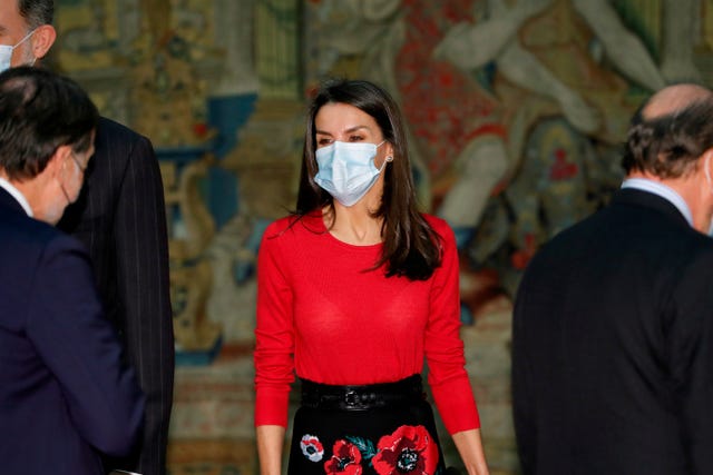 reina letizia en la reunion del patronato