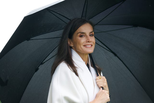 spanish queen letizia during a visit to cadavéu concejo de valdés as winner of the 33th annual exemplary village of asturias awards, spain, on saturday 29 october 2022