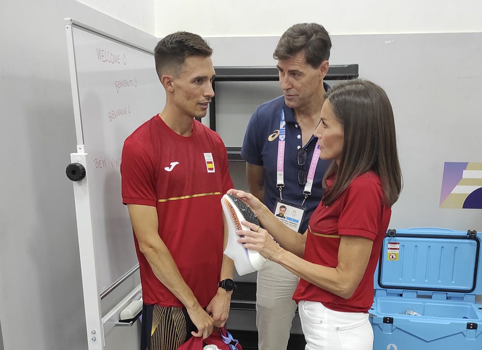 reina letizia durante los juegos olimpicos de paris