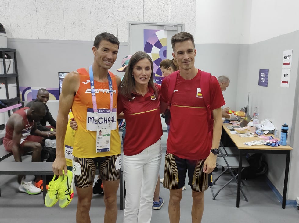 reina letizia durante los juegos olimpicos de paris