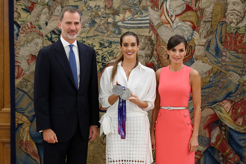 La reina Letizia recupera su vestido de la polémica con Melania Trump