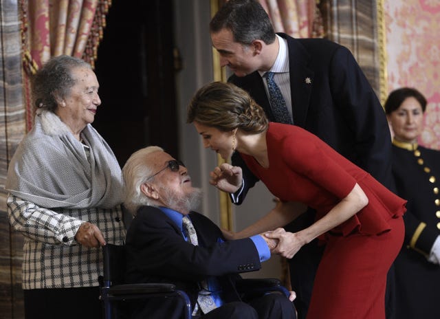 Doña Letizia Don Felipe recepcion Fernando del Paso