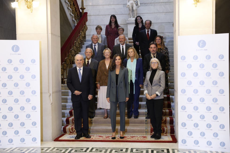 la esposa de felipe vi en la reunión de la fundación fundéurae en madrid
