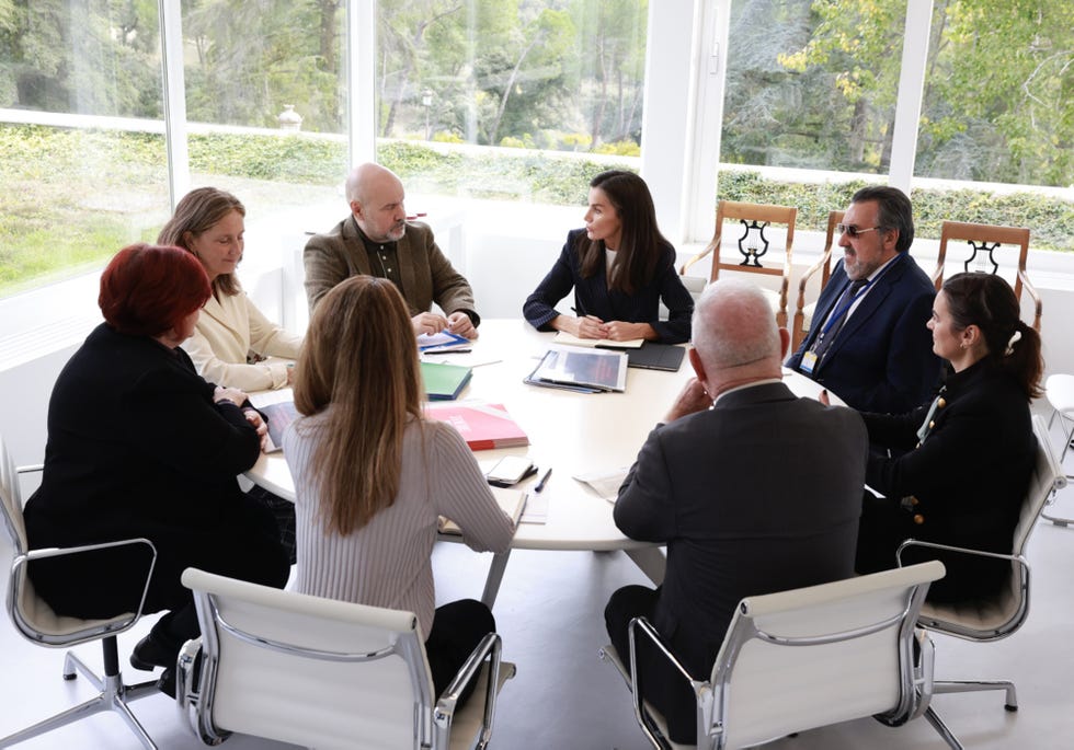 la reina letizia se reune en el palacio de la zarzuela con representantes de seis asociaciones para su plan de ayuda a las victimas de la dana de valencia