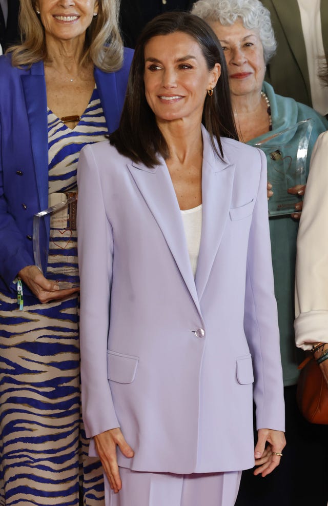 letizia con traje de bleis madrid