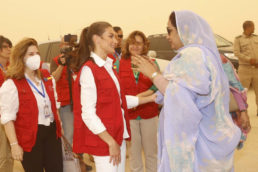 la reina letizia en mauritania