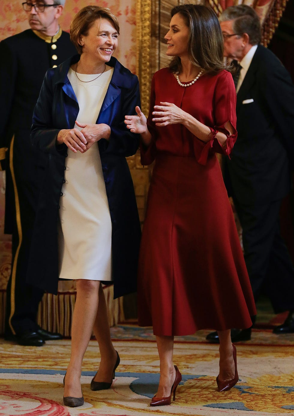 Los Reyes de España reciben al presidente de la República Federal de Alemania, Frank-Walter Steinmeier, y su esposa, Elke Büdenbender.