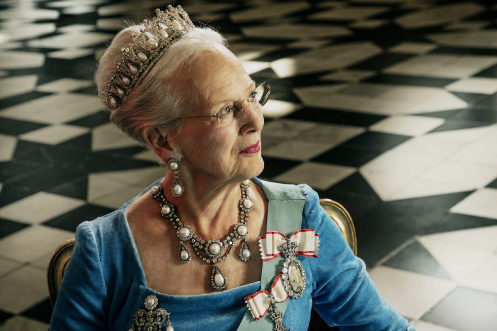 official portrait of queen margrethe of denmark