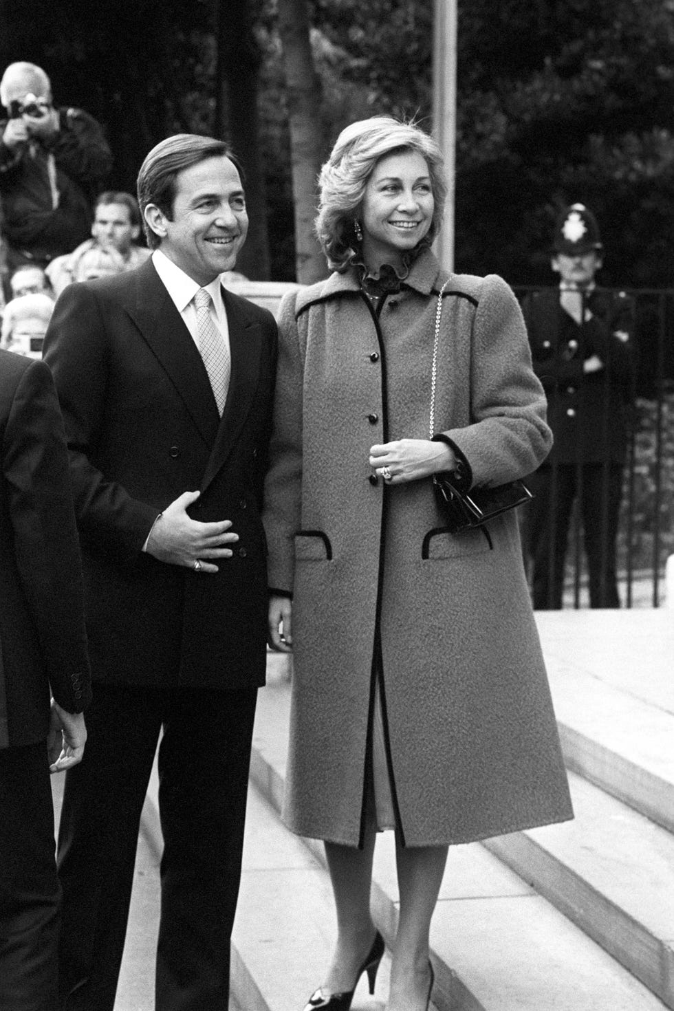 fotos de archivo de la reina sofía y su hermano, constantino de grecia, con motivo de su muerte