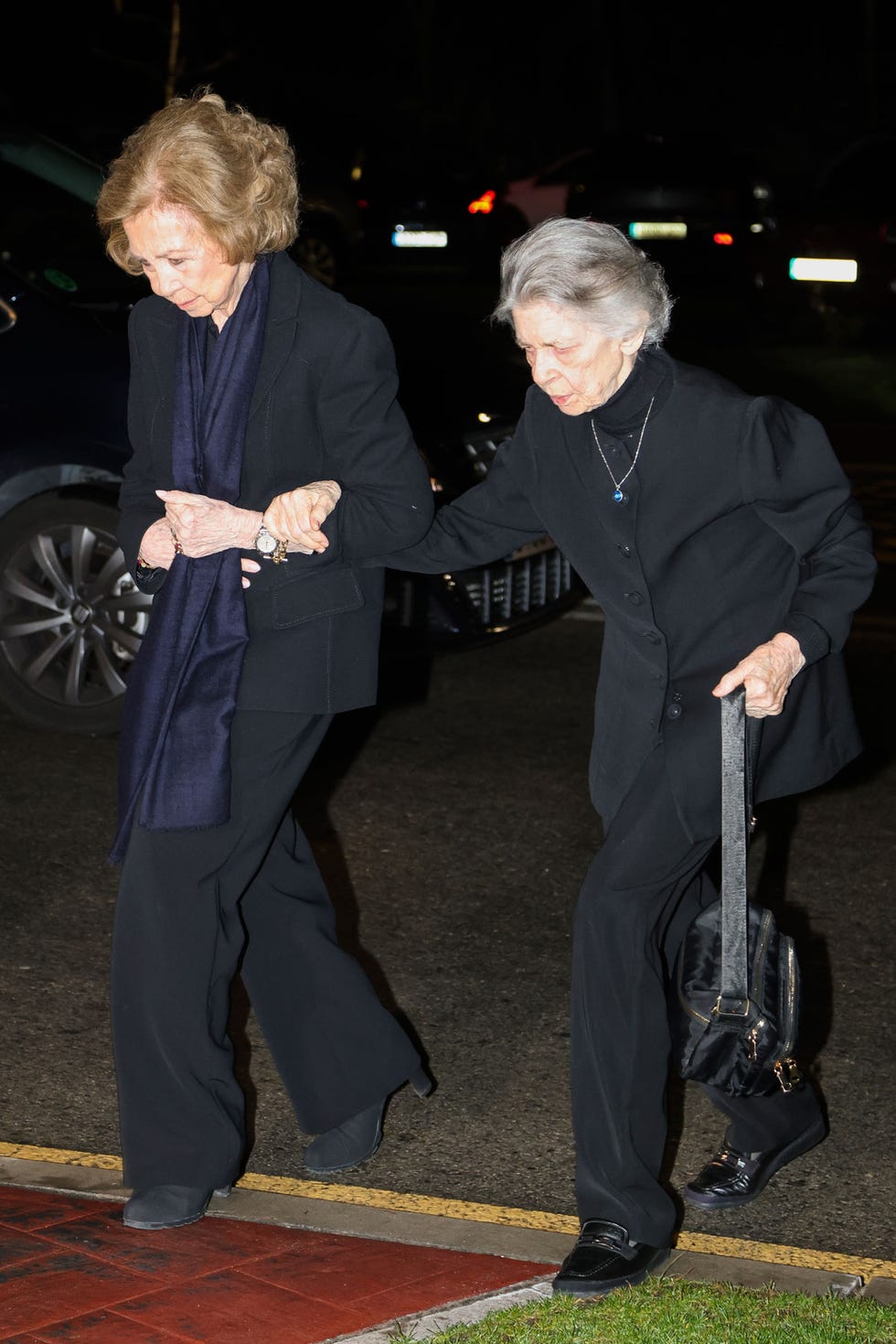 a man and a woman walking