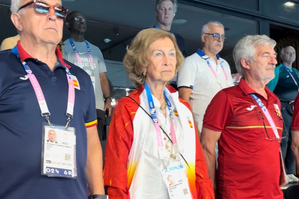 la reina sofia en los juegos olimpicos de paris