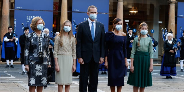La Familia Real a la llegada de los Premios Princesa de Asturias familia real