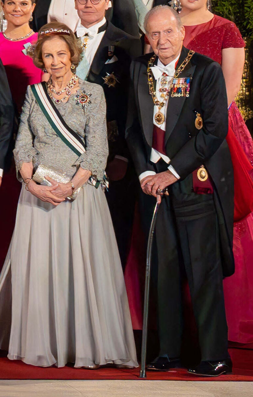 los emeritos en la boda de hussein de jordania
