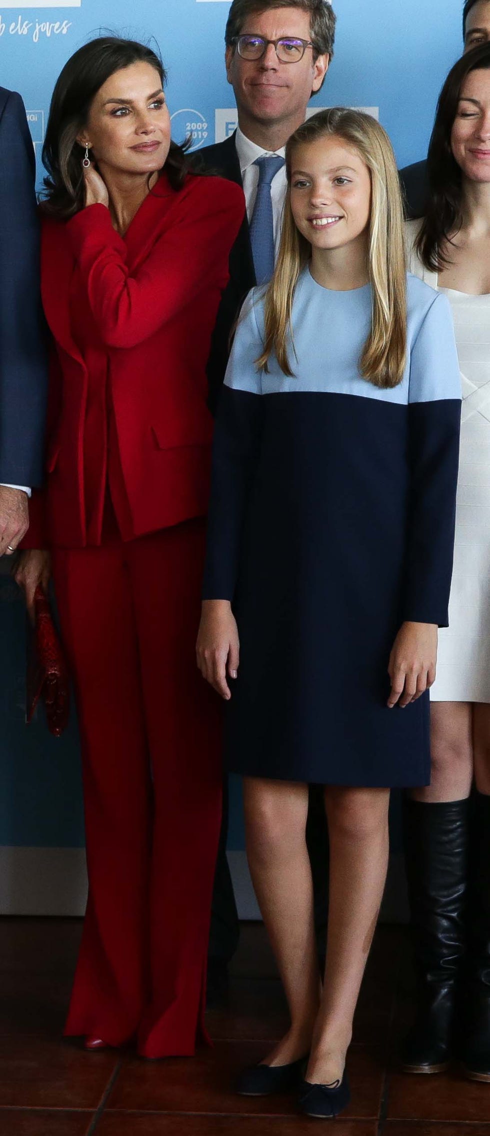 Los reyes Felipe y Letizia, la princesa Leonor y la infanta Sofía reciben a los premiados de la fundación Princesa de Girona