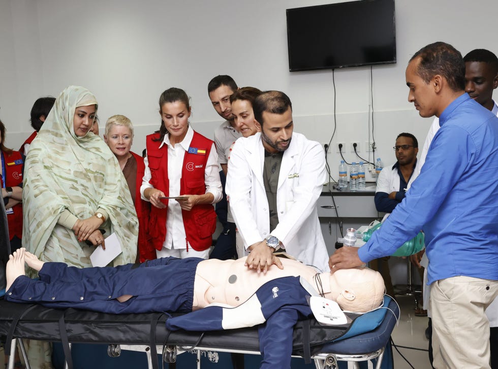 doña letizia en la facultad de medicina