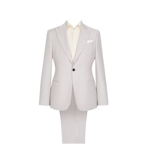 Clothing, Suit, White, Outerwear, Formal wear, Blazer, Jacket, Tuxedo, Button, Sleeve, 