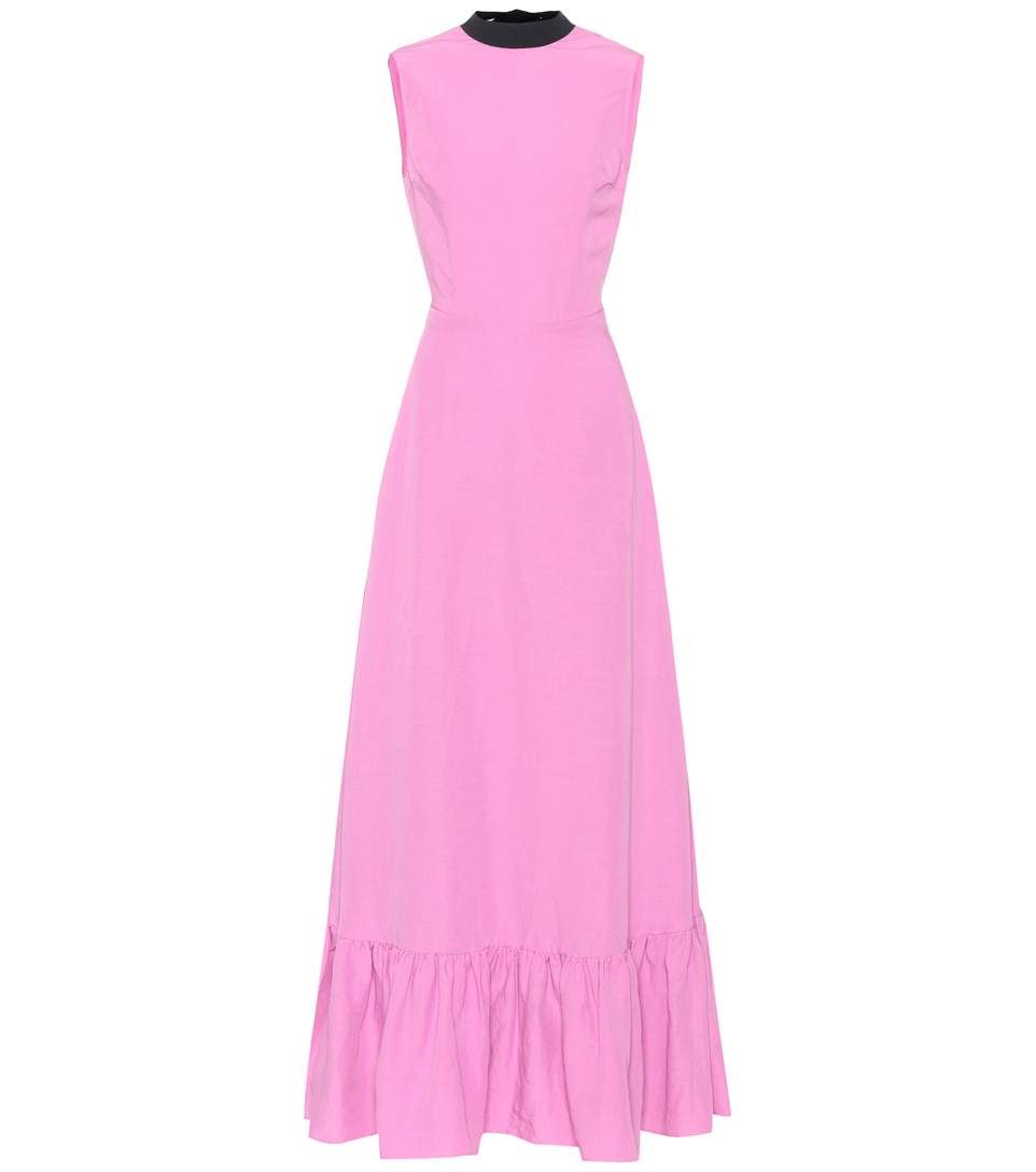 Clothing, Dress, Day dress, Pink, Gown, Cocktail dress, Purple, Magenta, A-line, Formal wear, 