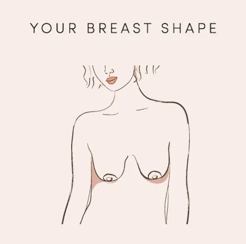 illustration of woman with relaxed breasts