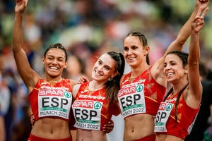 relevo 4x100 metros femenino españa