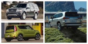 most reliable suvs collage