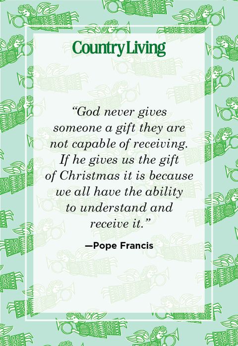 religious quote about christmas from pope francis