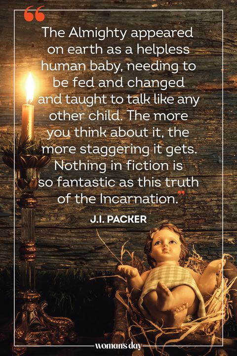 best religious christmas quote by ji packer