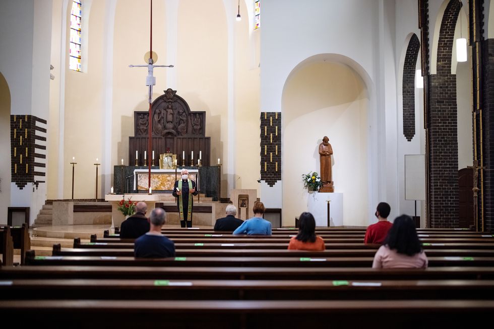 religious mass with covid 19 church restrictions