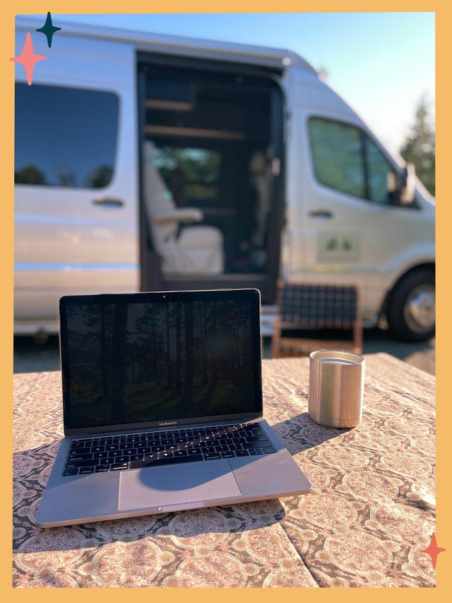camping working remotely